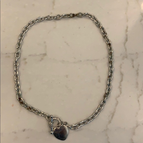 Thick silver plated chain necklace - Picture 3 of 4